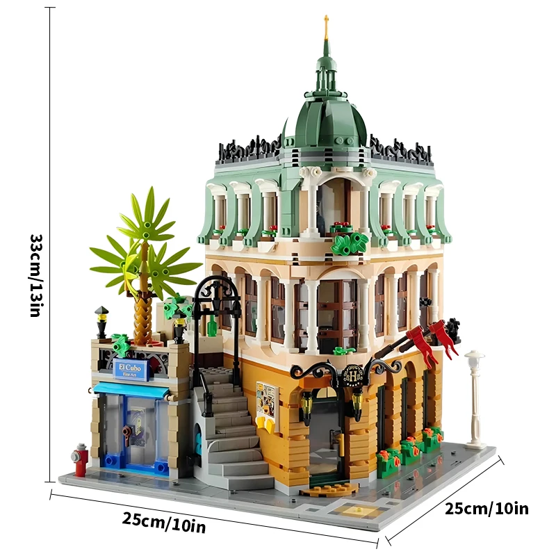 3066pcs Hotel House Building Blocks Architecture Bricks Toys House Model Birthday Christmas Gifts Compatible 10297