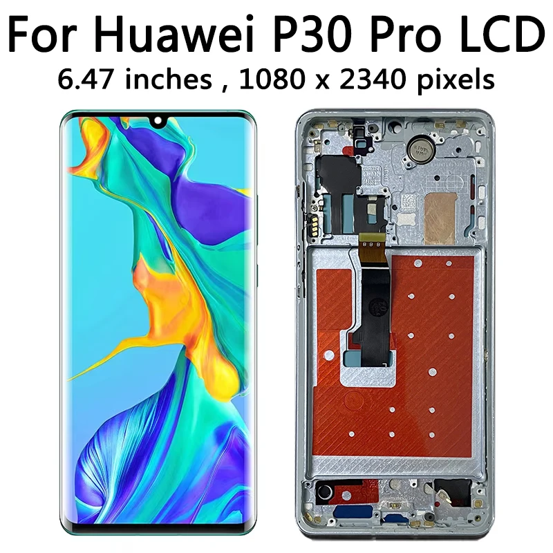 OLED Screen for Huawei P30 Pro VOG-L29 VOG-L09 Lcd Display Touch