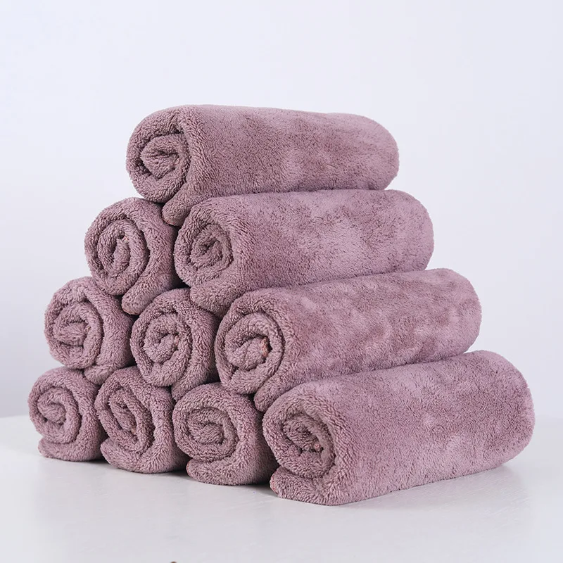 10 pack of professional microfiber towels 60x30cm soft and highly absorbent, suitable for home use, car washing, and automatic