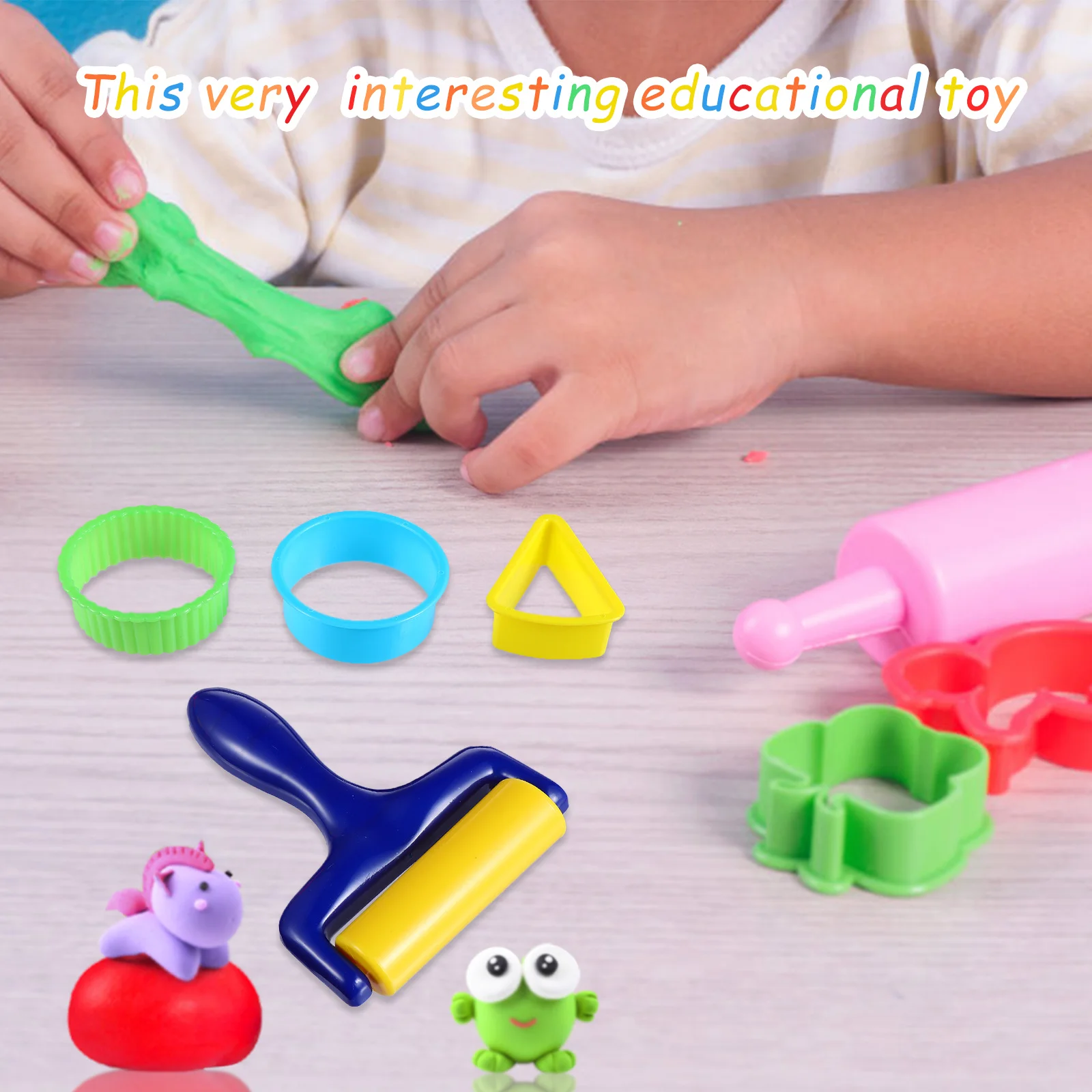 18Pcs DIY Animal Mold for Children Vibrant Colors Attractive Shapes Handmade Plasticine Activities Enhance Discrimination Skills