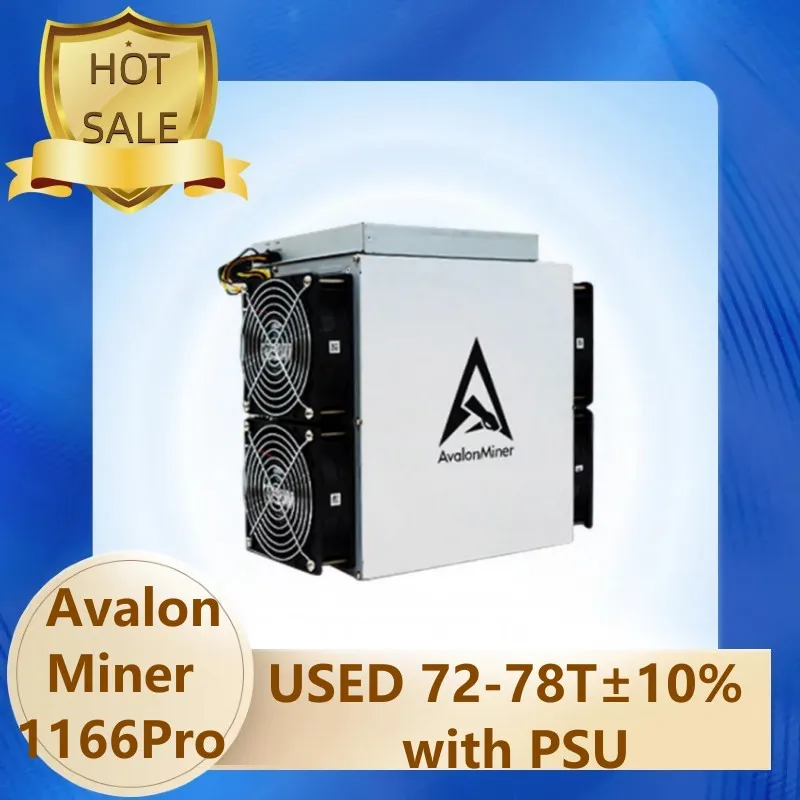 

USED Avalon A1166 pro 78T 81T±10% SHA256 ASIC miner BTC BCH mining machine avalon Miner Canaan mining SHA-256