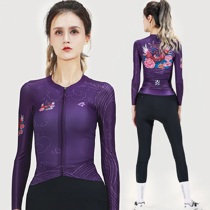 Lameda Cycling Clothes For Women Breathable Long Sleeve Quick Drying Cycling Jerseycomfortable Cycling Shirt With Pocket