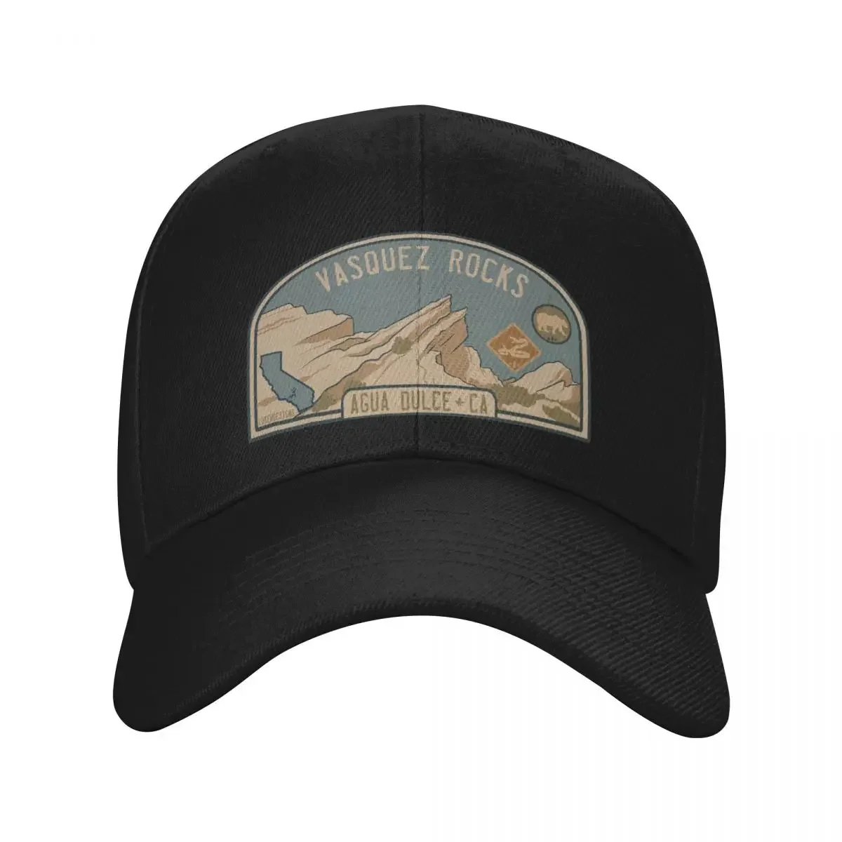 Vasquez Rocks, Agua Dulce California, PCT Baseball Cap sun hat Brand Man cap Hood Golf Wear Woman Hats Men's