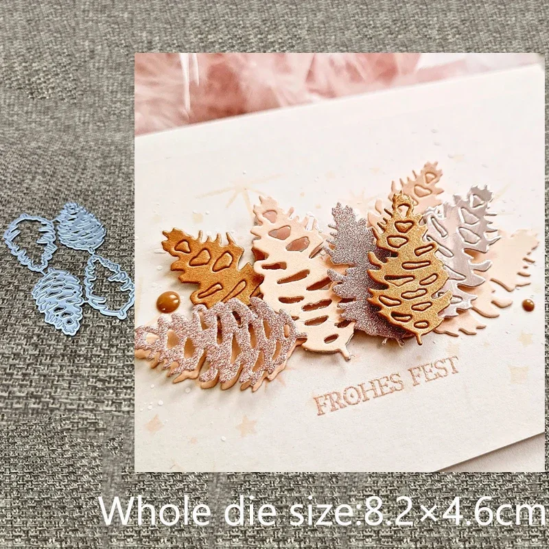 

New Design Craft Metal stencil mold Cutting Die Pine cones decoration scrapbook die cut Album Paper Card Craft Embossing