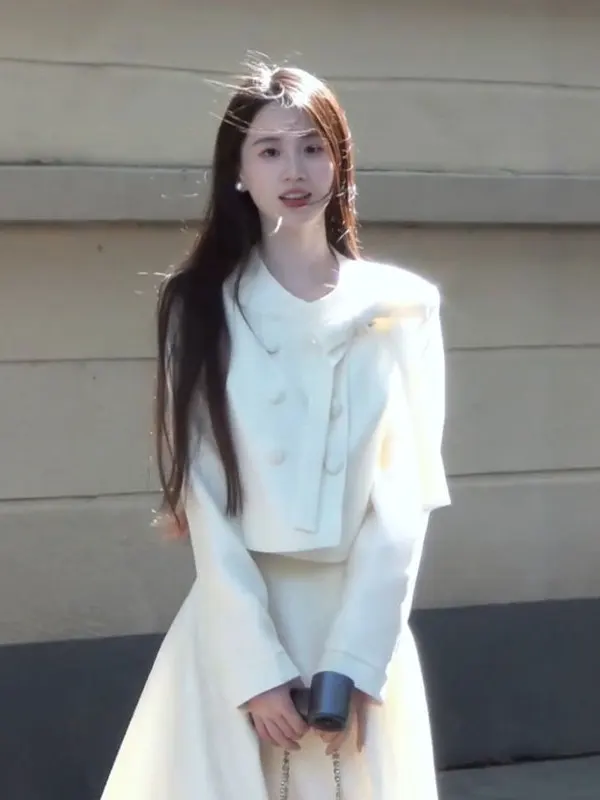 

Elegant French Style Women's Fashion Set Beautiful Gentle Wind Outerwear Half Skirt Elegant Suitable for Important Occasions