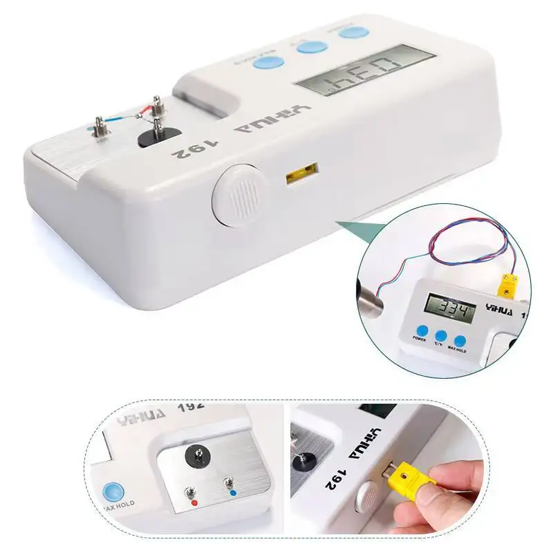 Picture 3: YIHUA Welding Platform Air Gun Precision Thermometer Measurement Soldering Iron Tip Air Gun Handle Measurement Range: 0℃-600℃