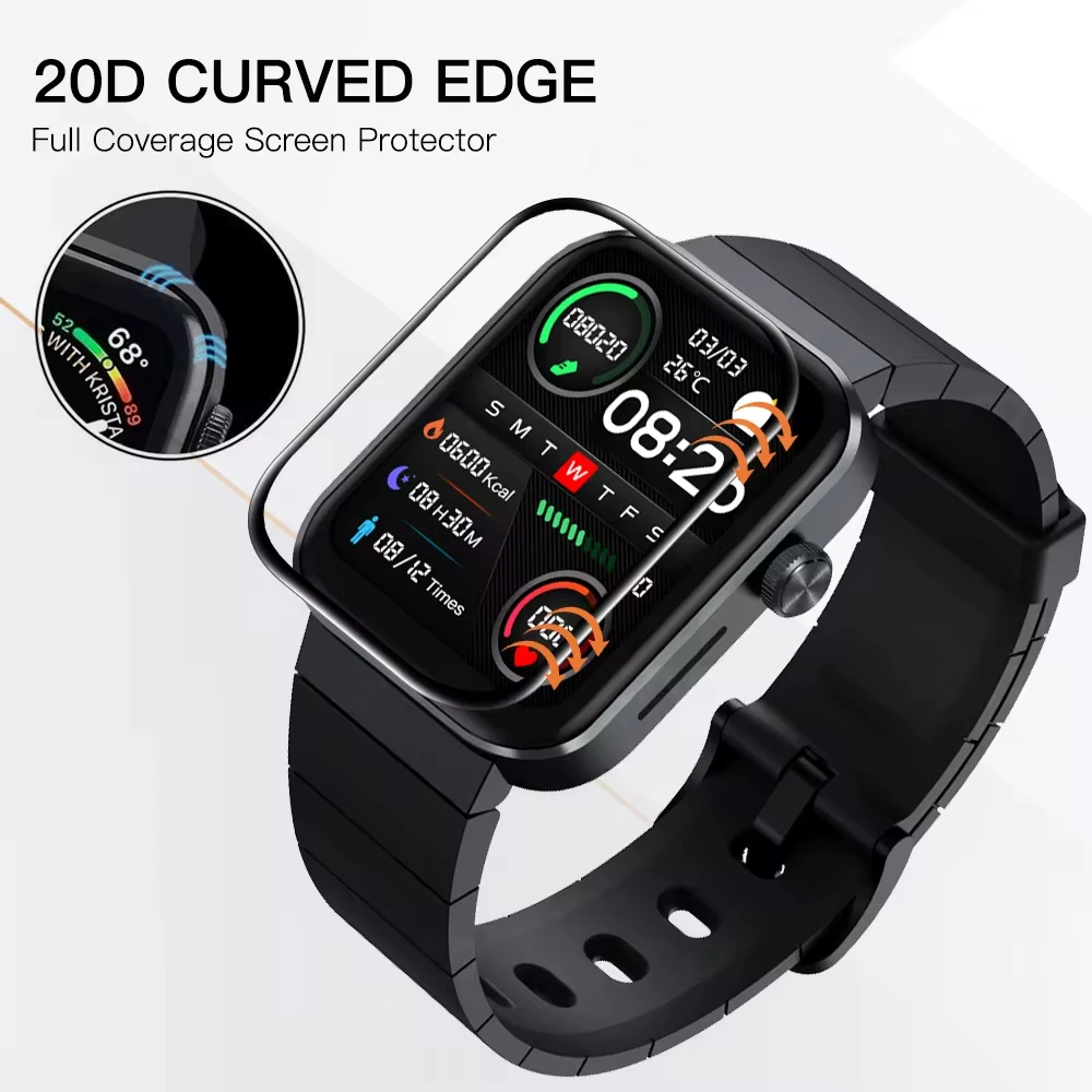Пленка для часов Mibro T1, аксессуары для полного покрытия, защита экрана от царапин, 3D изогнутые края, защитная пленка HD для Mibro T1