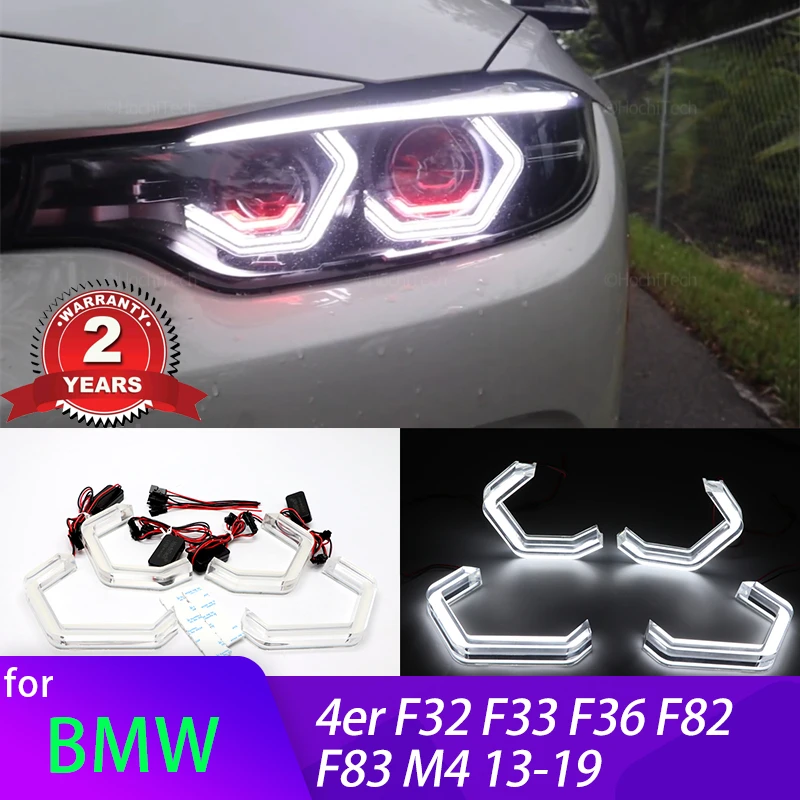 

M4 Iconic Style LED Crystal Angel Eye Kit для BMW 4 серии F32 F33 F36 F82 F83 M4 418i 420i 428i 430i 435i 440i 418d 2013-2019