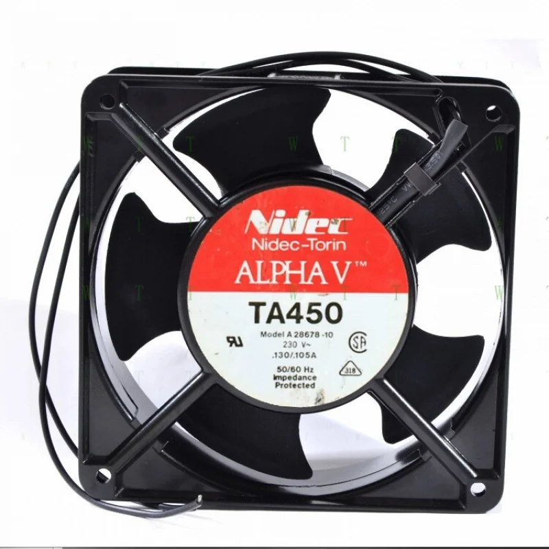 H 1 PCS  Nidec Fan TA450 A28678-10  AC 230V 12038 12CM metal frame cabinet fan