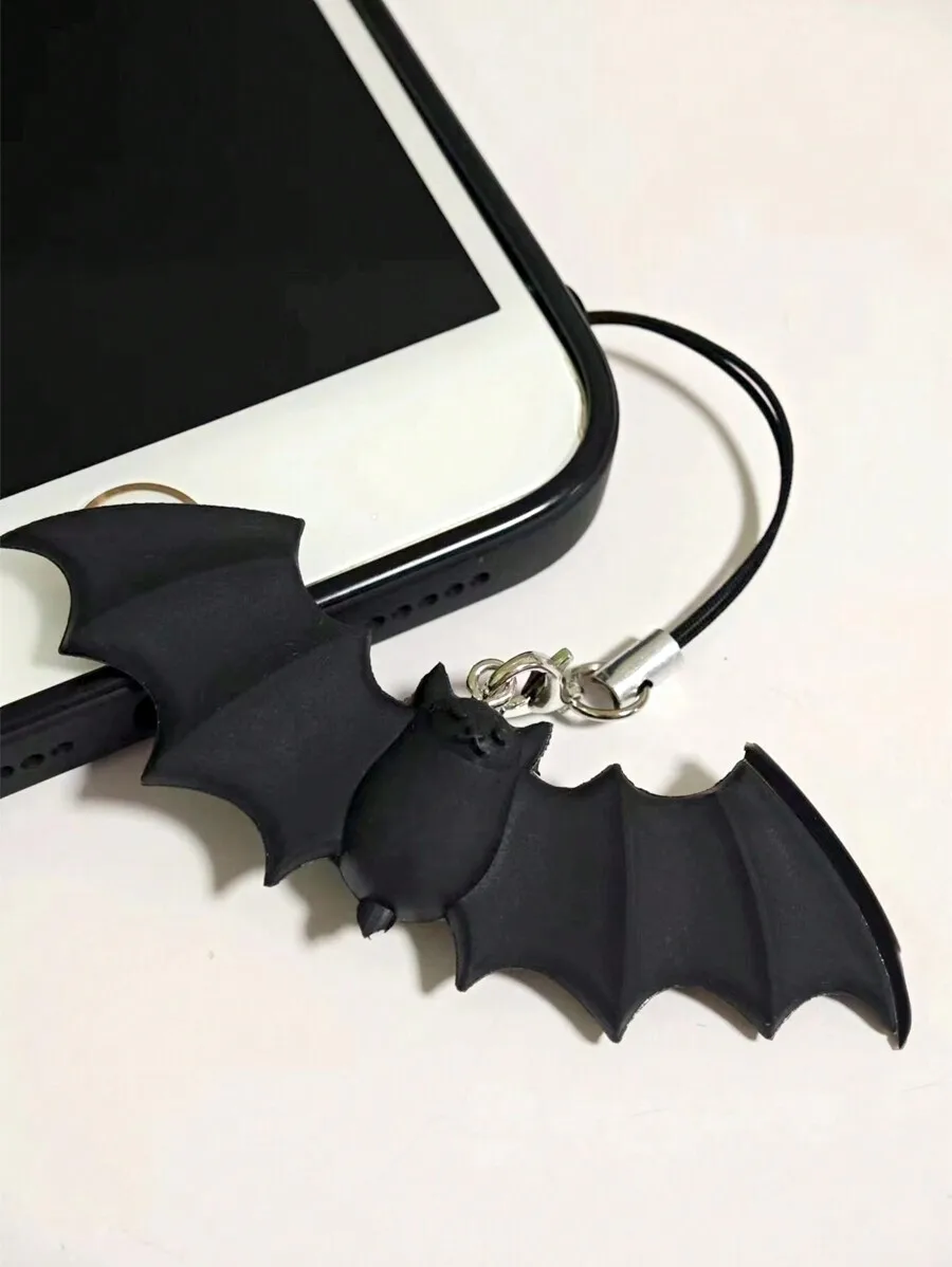 

Black Bat Phone Strap Halloween Accessory For Adults