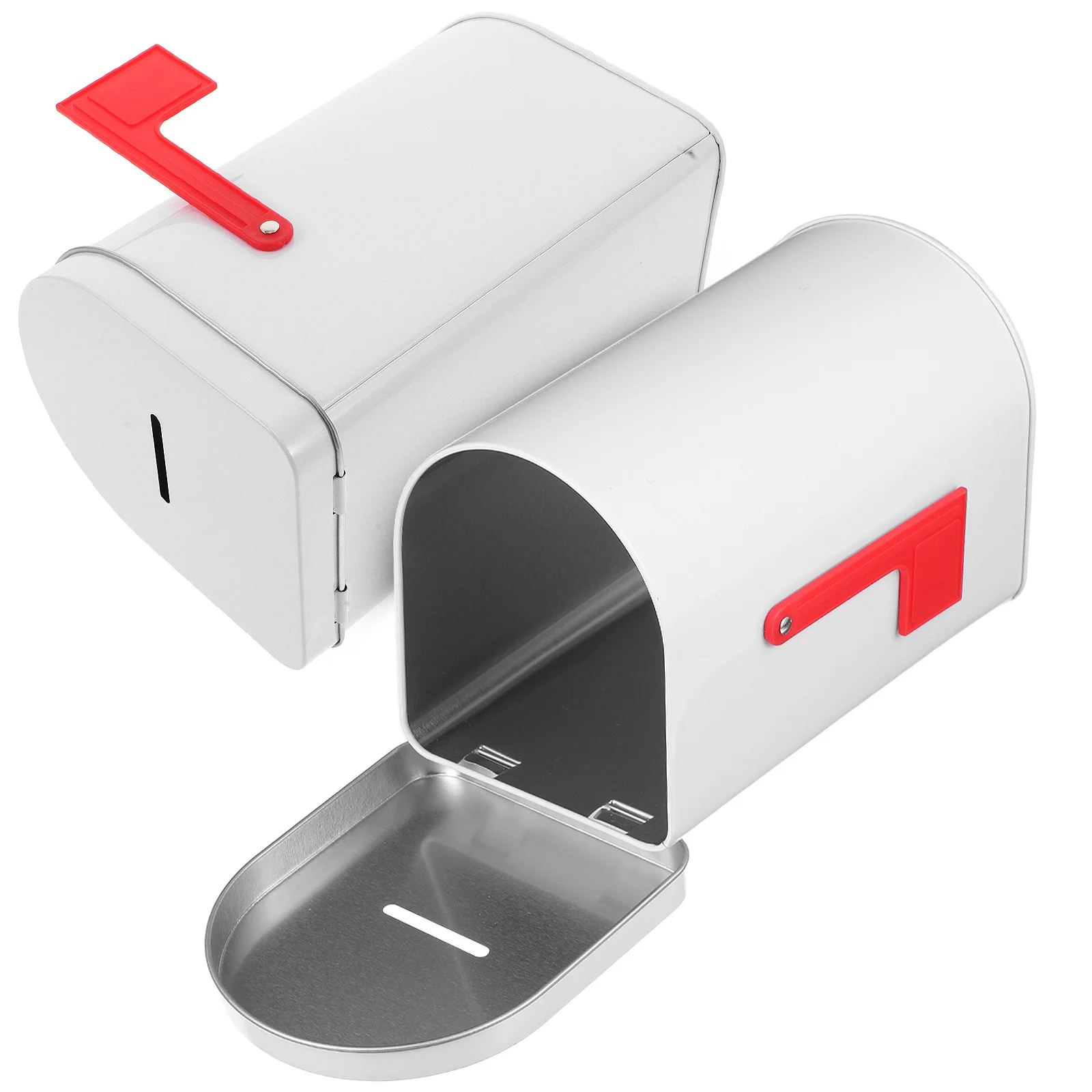 

2Pcs Metal Tin Box Christmas Stocking Stuffer Container Piggy Bank for Coin Collection Storage Small Treats Candy Jar