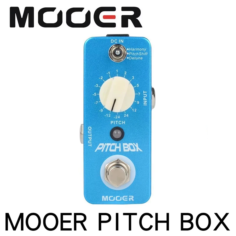 MOOER Pitch Box Compact Effect Pedal Harmony Pitch Shifting Detune 3 Mode True Bypass Guitar Pedal with Pedal Connector