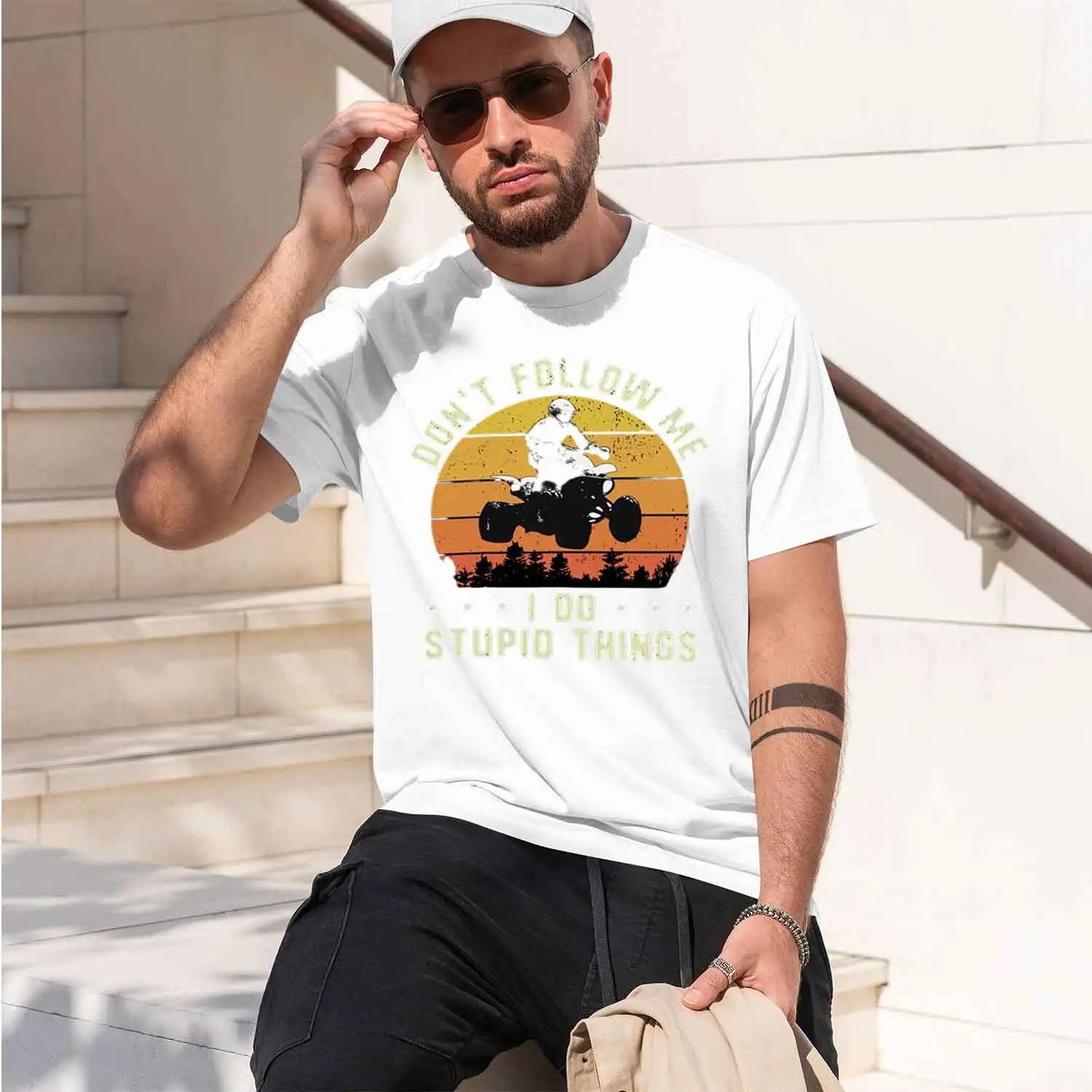 Vintage Off Road Outor Racer T shirt ATV Offroad Quad Motor T-shirt Motorcycle tshirt ATV Quad tshirt 2026 New Model M