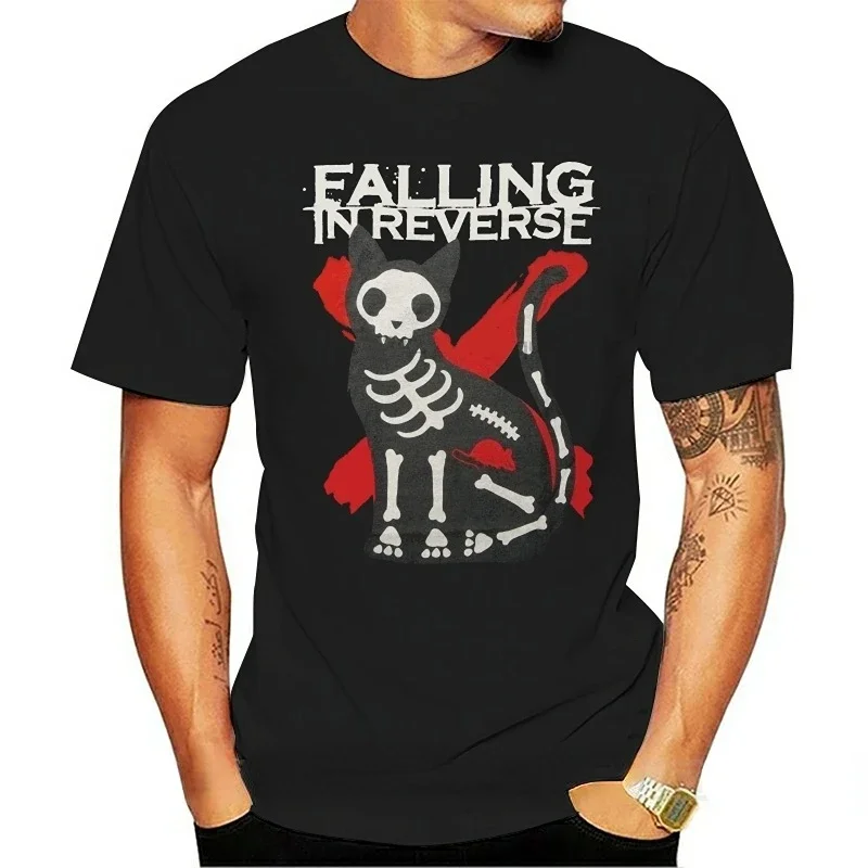 

Funny Falling In Reverse Men TShirt Cool Comfortable Tops Male Casual Loose Short-sleev Harajuku Oversized T ShirtCX