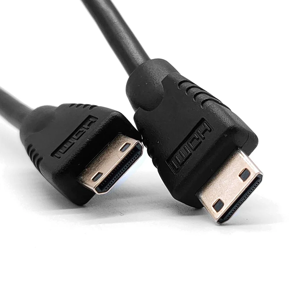 0.5M 1.4 MINI HDMI plug to mini HD plug Video cable type C to C adapter High quality TV DVD phone