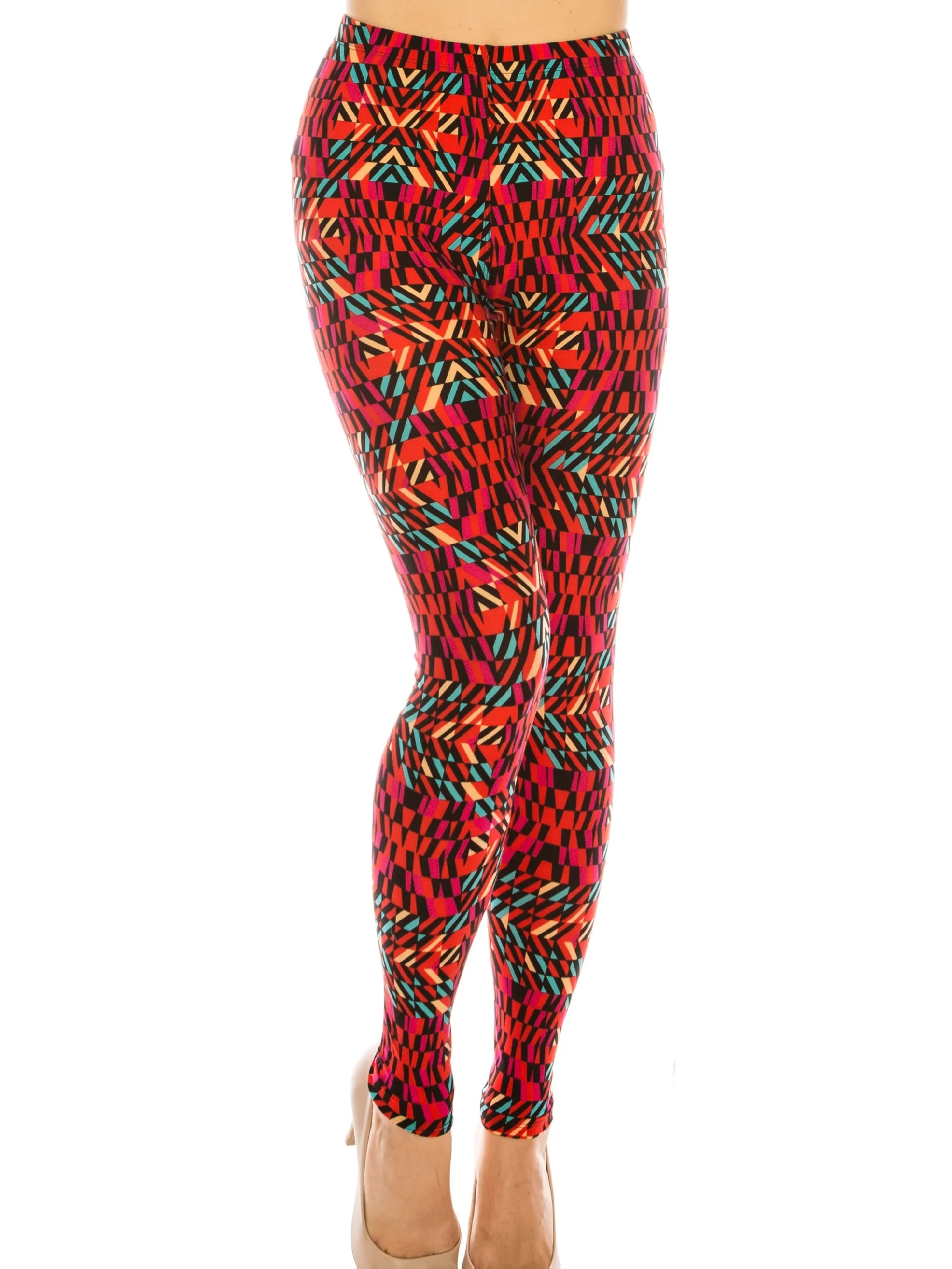 Women Mid Waist Fleece Lined Leggings Classic Leopard Print Slim Fit Thermal Winter Pants