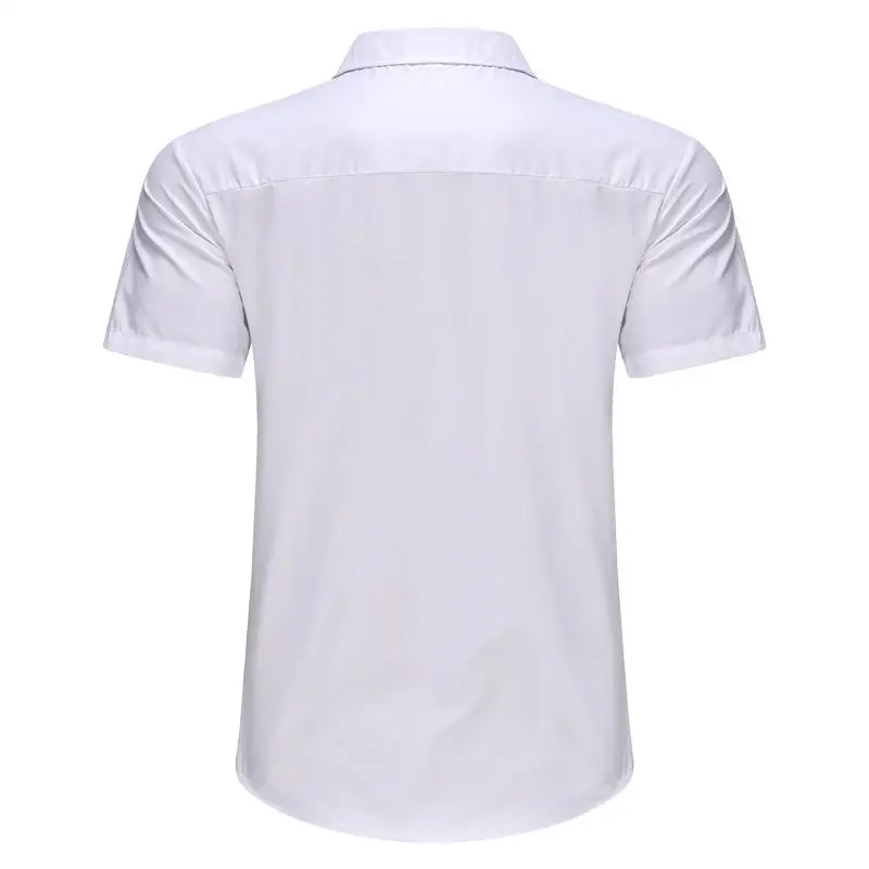 

Men's Summer White ort Sve irt Loose Fit Thin Fabric Square Collar Color Casual Faion for Men