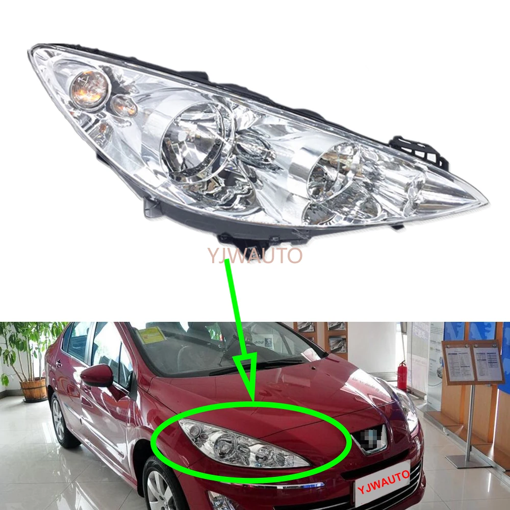 Headlights For Peugeot 408 2008~2013 Headlamp Assembly Car Light Daytime Running Light Auto Whole Car Light Assembly