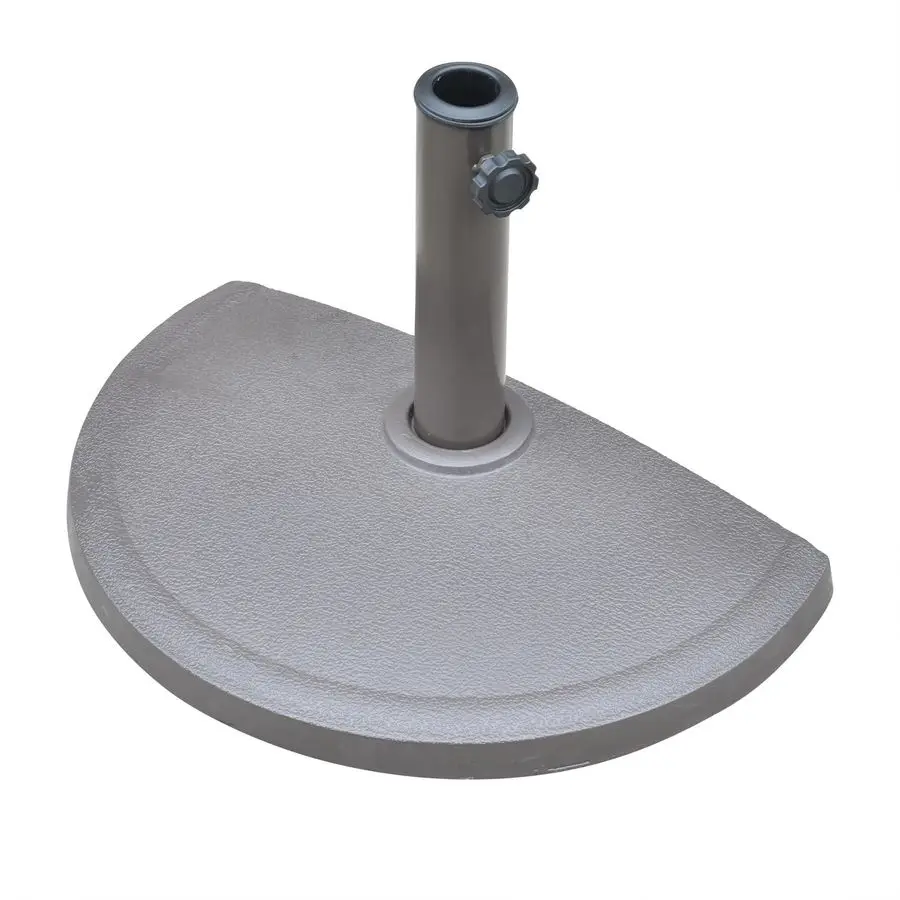 

Resin Half Round Umbrella Base, Brown 20lbs