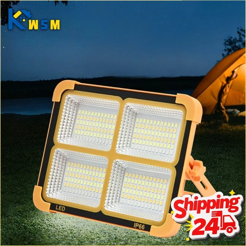 

Ручной солнечный светильник, перезаряжаемый прожектор, садовый уличный фонарь для кемпинга, портативный супер яркий аварийный светильник высокой мощности