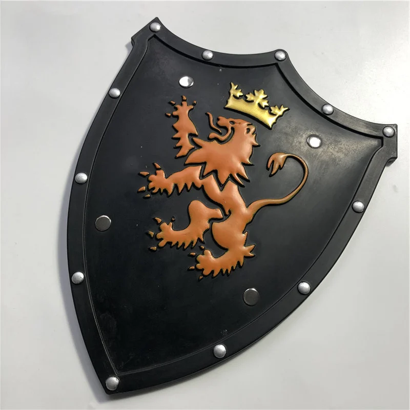 2 Stks/set Halloween Cosplay Prop Leeuw Shield Gouden Zwaard Pu Wapen Movie Game Anime Cos Kinderen Rollenspel Gift
