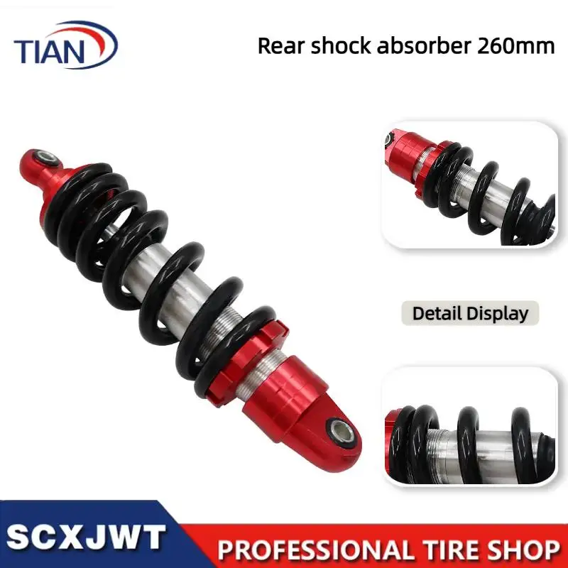 Motorcycle 260mm 10" Mid-mounted Rear Suspension Shock Absorber For Motocross Pit Dirt Bike CRF50 XR