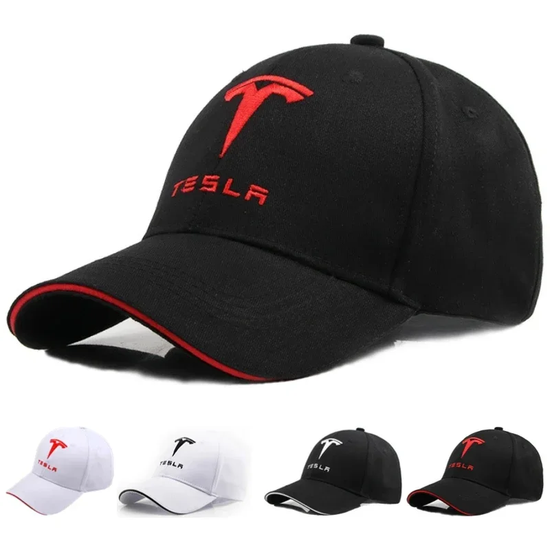 Four Seasons Casual for Tesla Baseball Caps Embroidery Men Women Racing Snapback Sun Hat Outdoor Sport Running Adjustable Gift