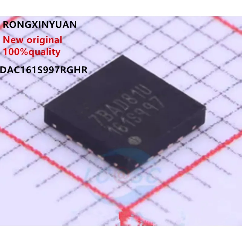 1PCS-10PCS original authentic DAC161S997RGHR WQFN-16 DAC161S997 WQFN16 code: 161S997 data acquisition chip