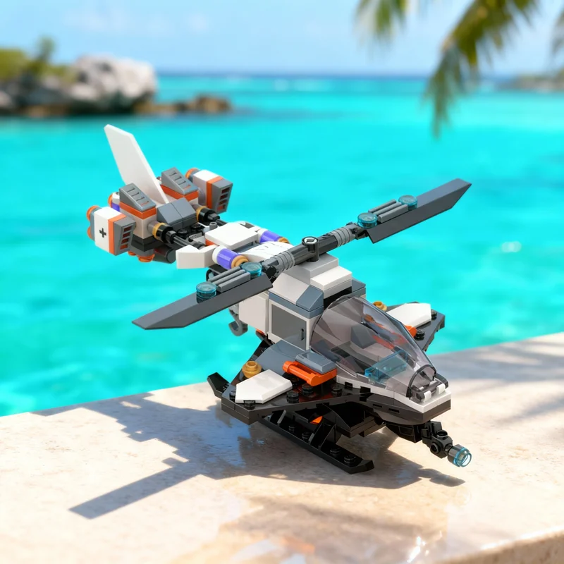 

282pcs MOC Space Cosmic Copter Mod Model Building Blocks Construction Toys Christmas Gifts Creative Idea Education Brick Kids