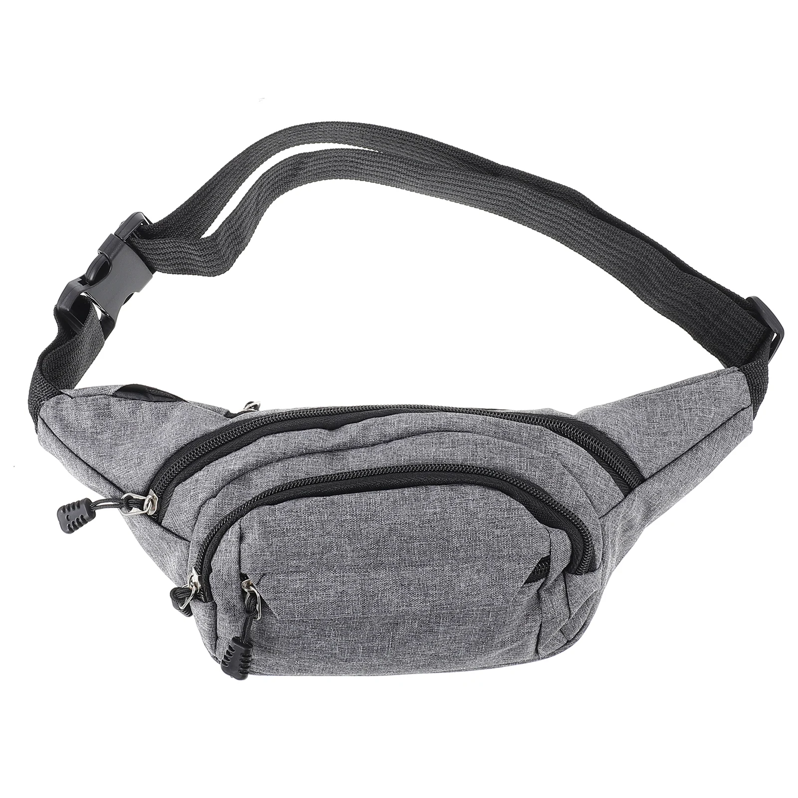 

Oxford Cloth Men Waist Bag Lightweight Cross Body Pack Gray Color Male Chest Bag Single Shoulder Travel Sport Portable