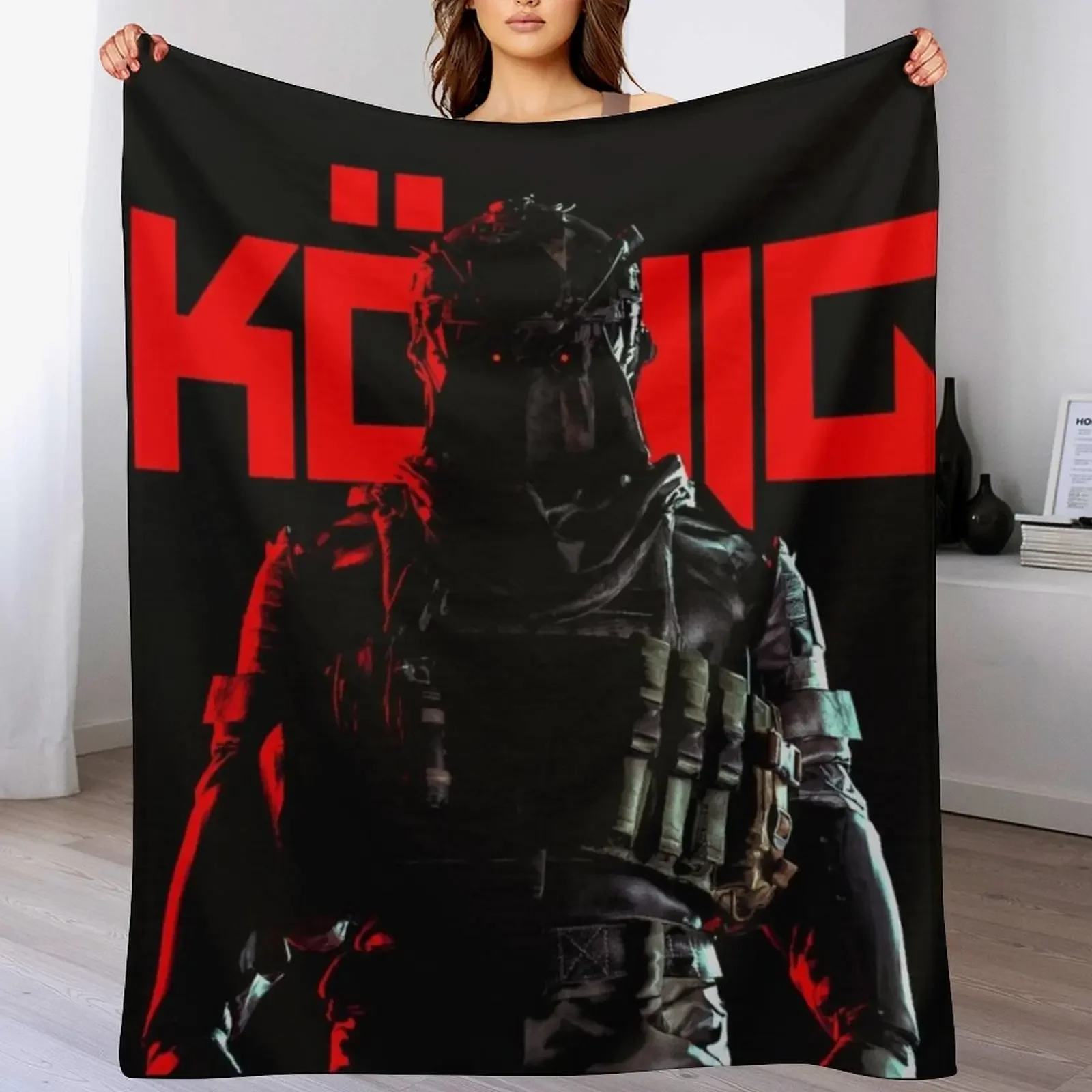 

KNIG-RED Throw Blanket Long Lasting Soft Plush Blanket for Daily Use