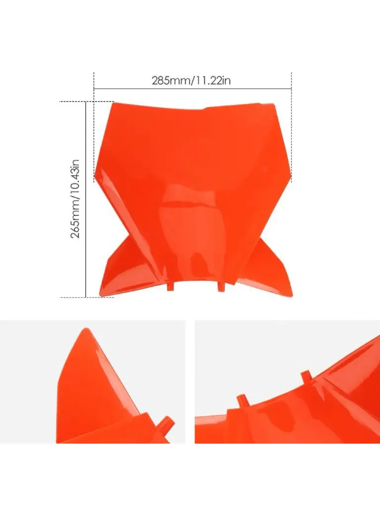 Front Number Plate For Dirt Bike KTM Zuma K8 Kaisi 150 320 Hengjian, Racing Plastic Shield Motorcycle Front Mask