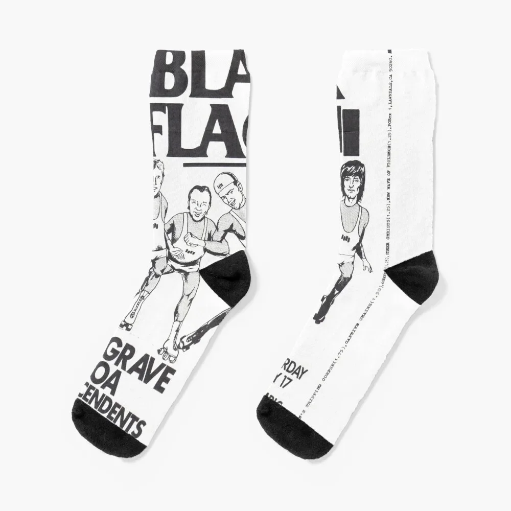 

Black Flag - Concert Poster Socks Crossfit Soccer Socks Female Men's