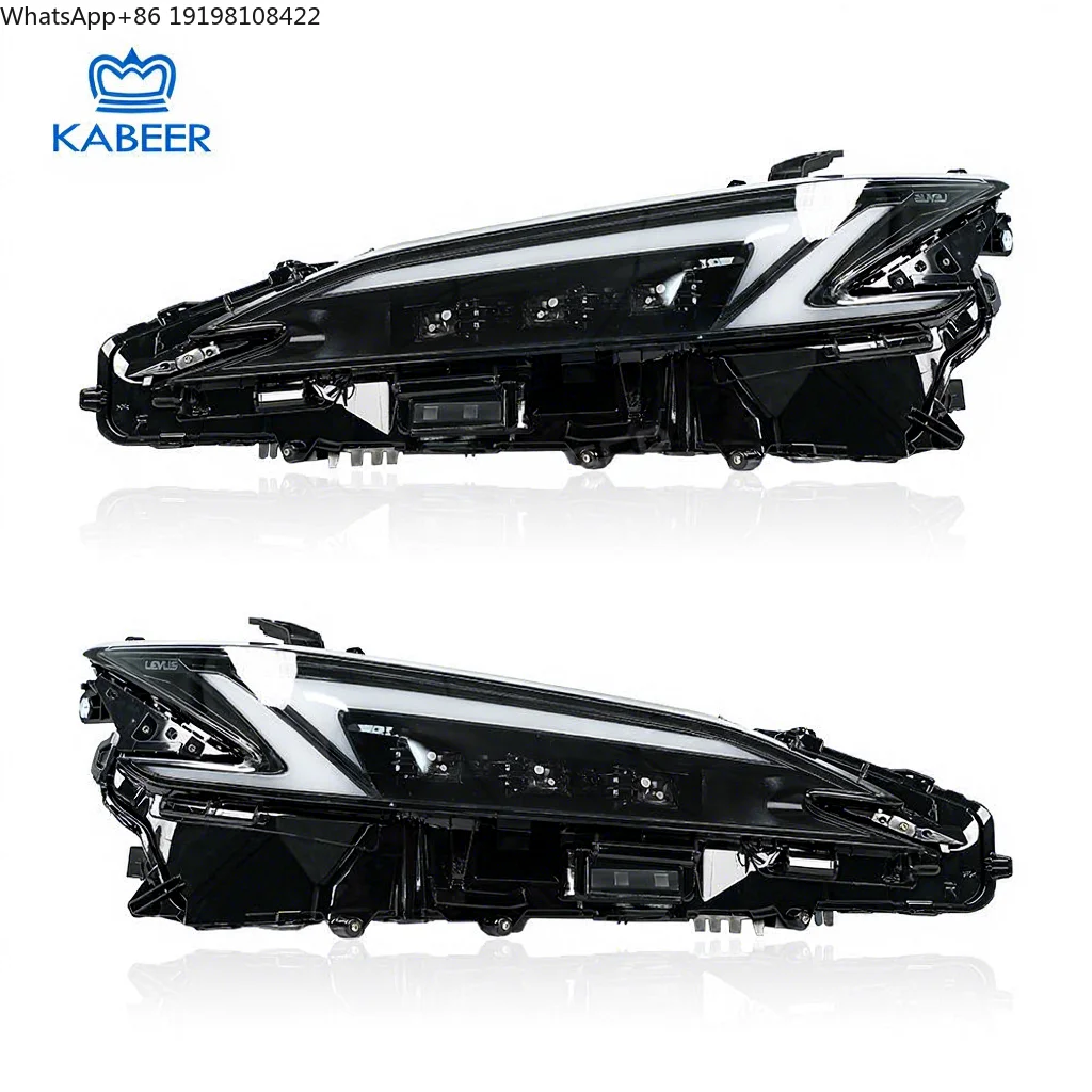 2025 Modified ES  Headlight for ES200 ES250 ES300h ES350 2018 2020 Xenon Upgrade Modify to 2025 Triple Lens Version Headlamp