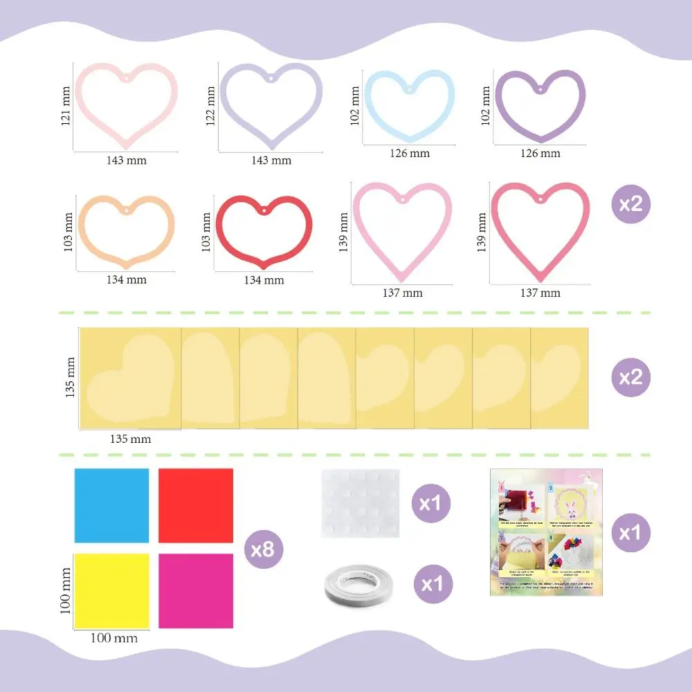 

Набор для творчества: вырезание из бумаги в форме сердец, кроликов, цветов. Развивающий, обучающий.