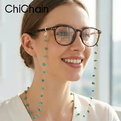 Fashion Natural Stone Bead Chain Handmade Eyeglass Chain For Reading Glasses Cord Sunglasses Strap Holder Neck Face Mask Strap