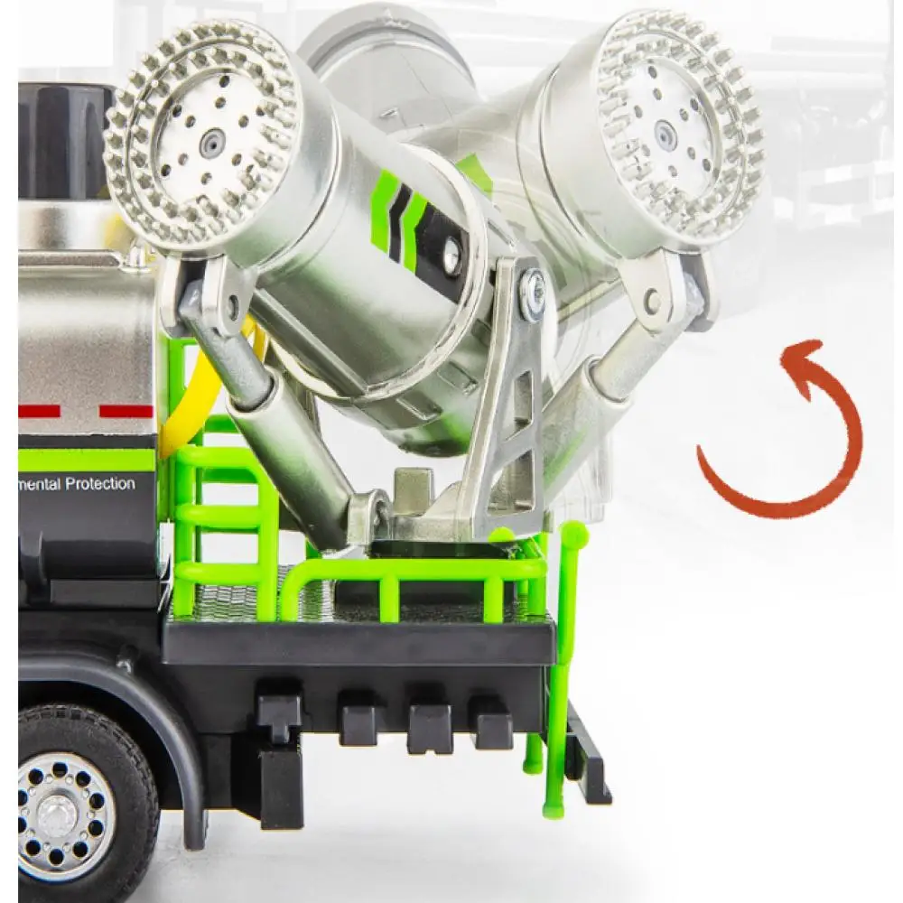 1/32 Model Auto Licht Geluid Wrijving Spray Water Truck Speelgoed Spray Truck Pull Back Diecast Speelgoed Voor Vrachtwagen Model Verzamelaars Speelgoed Cadeau