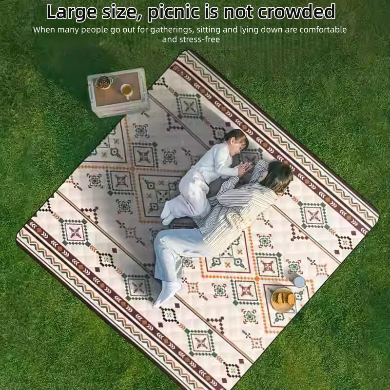 

Waterproof Beach Mat Foldable Mattress, Outdoor Portable Large Lightweight Picnic Mat, 200x200cm Home Baby Crawl Mat.