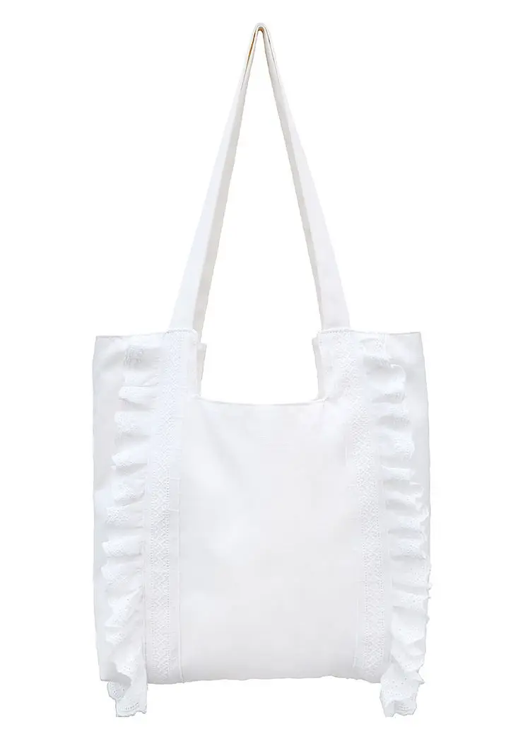 Sac à main en tissu de coton froncé pour femme, sac décontracté, solide, doux, grande capacité, initié, petit, frais, tout match, filles, coréen