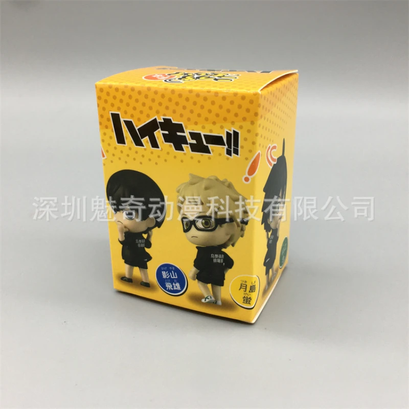 4 Piezas de Figuras de Acción Originales de Anime Haikyuu, Decoración de Mesa Kawaii, Shoyo Hinata, Tobio Kageyama, Juguetes para Niños, Regalo de Cumpleaños