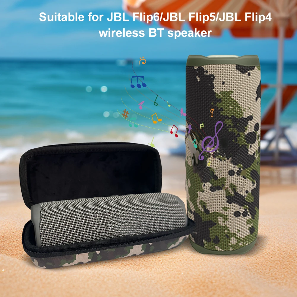 Estuche rígido de transporte, estuche protector de viaje a prueba de golpes, estuche rígido antiarañazos, estuche rígido de viaje para altavoz JBL Flip 6