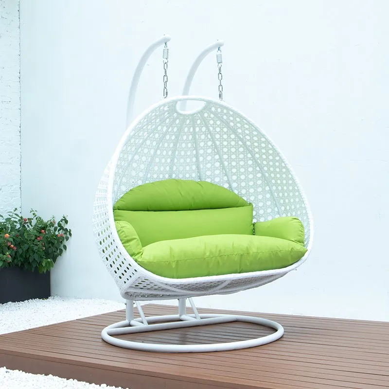 Patio Swing Hanging PE Cane Handmade Wicker Swing Chair Egg Chairs