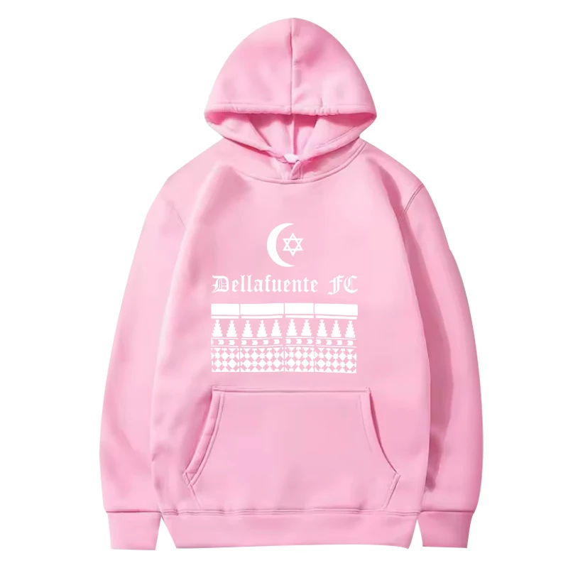 Dellafuente fashion Classic graphics hoodie 2025 men women cool top vintage Long sleeve streetwear print oversized hoodie unisex