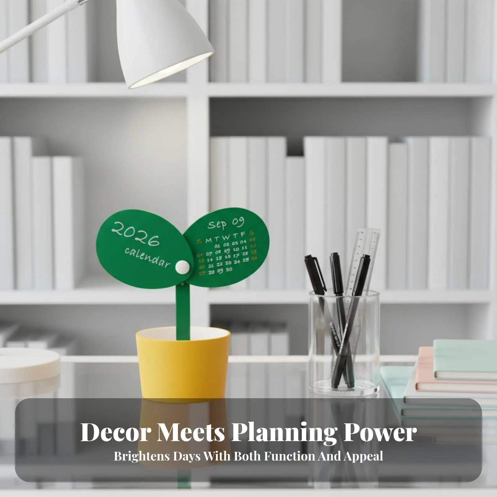 

Creative Bean Sprout Calendar 2026, Cute Mini Desktop Decoration, Personalized Student Office Table Calendar