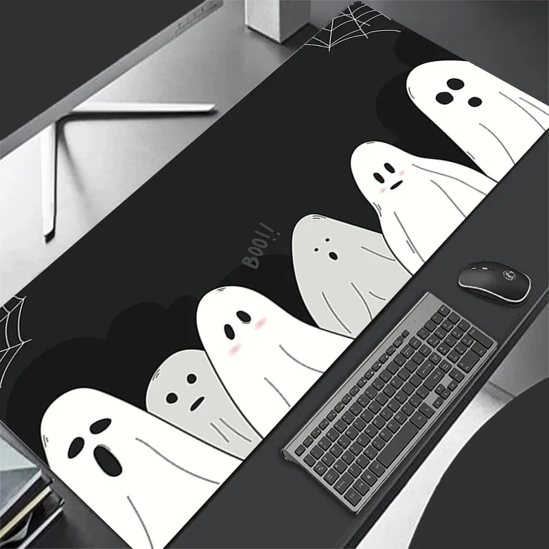 PC Ghost Game player Mousepad Large Mouse Pads Laptop Extended Desk Mats Gaming Carpet Anime Keyboard Non-slip rubberTable Pad