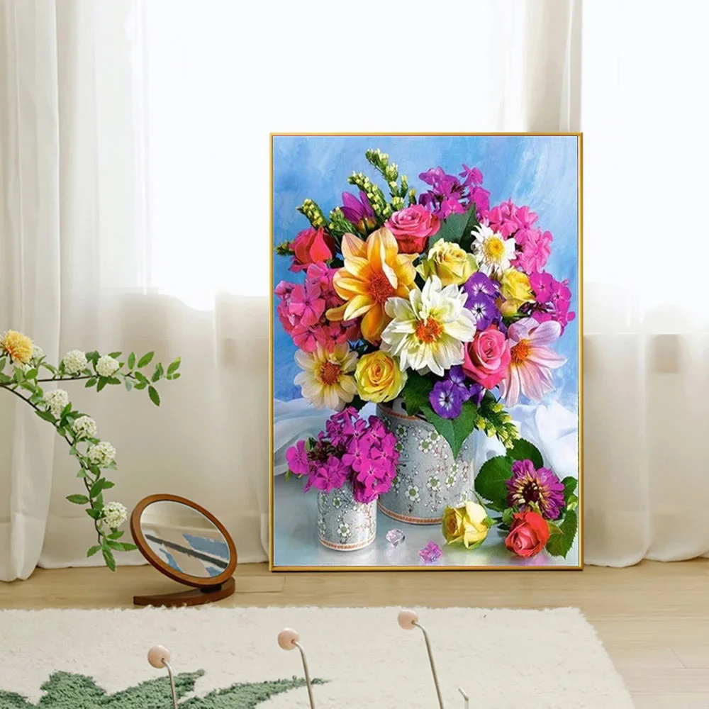 フルダイヤモンドモザイクフラワー 5D ダイヤモンドペインテ - Resin Art For Rose のレビューと価格