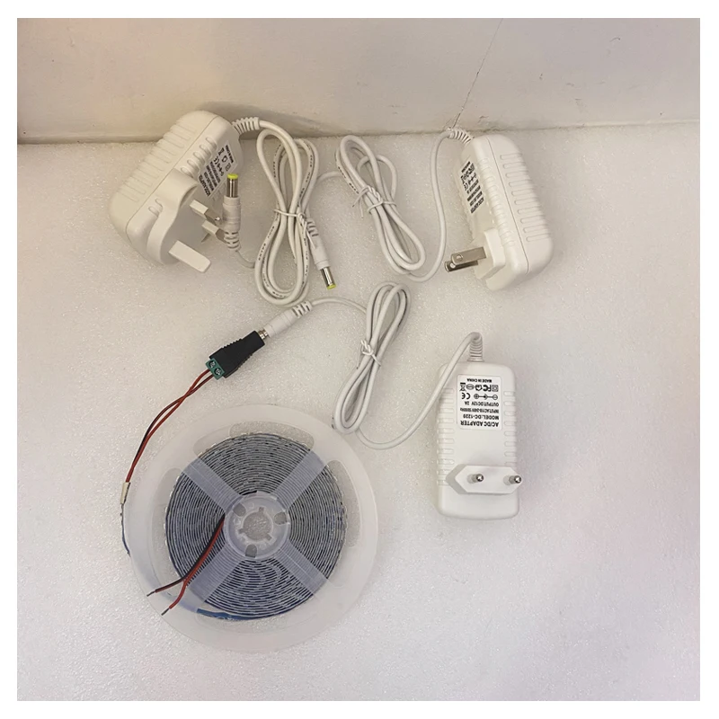 Adaptateur de pilote de prise UE US UK, alimentation de pipeline, convertisseur de lampe à bande lumineuse LED 220, AC 110V, 2835 V à DC 12V, 12V, 24W