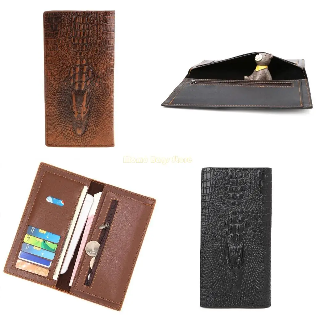 X90D para hombres Billet BiFold Tarta identificación Purso para caso Long Clutch Billf