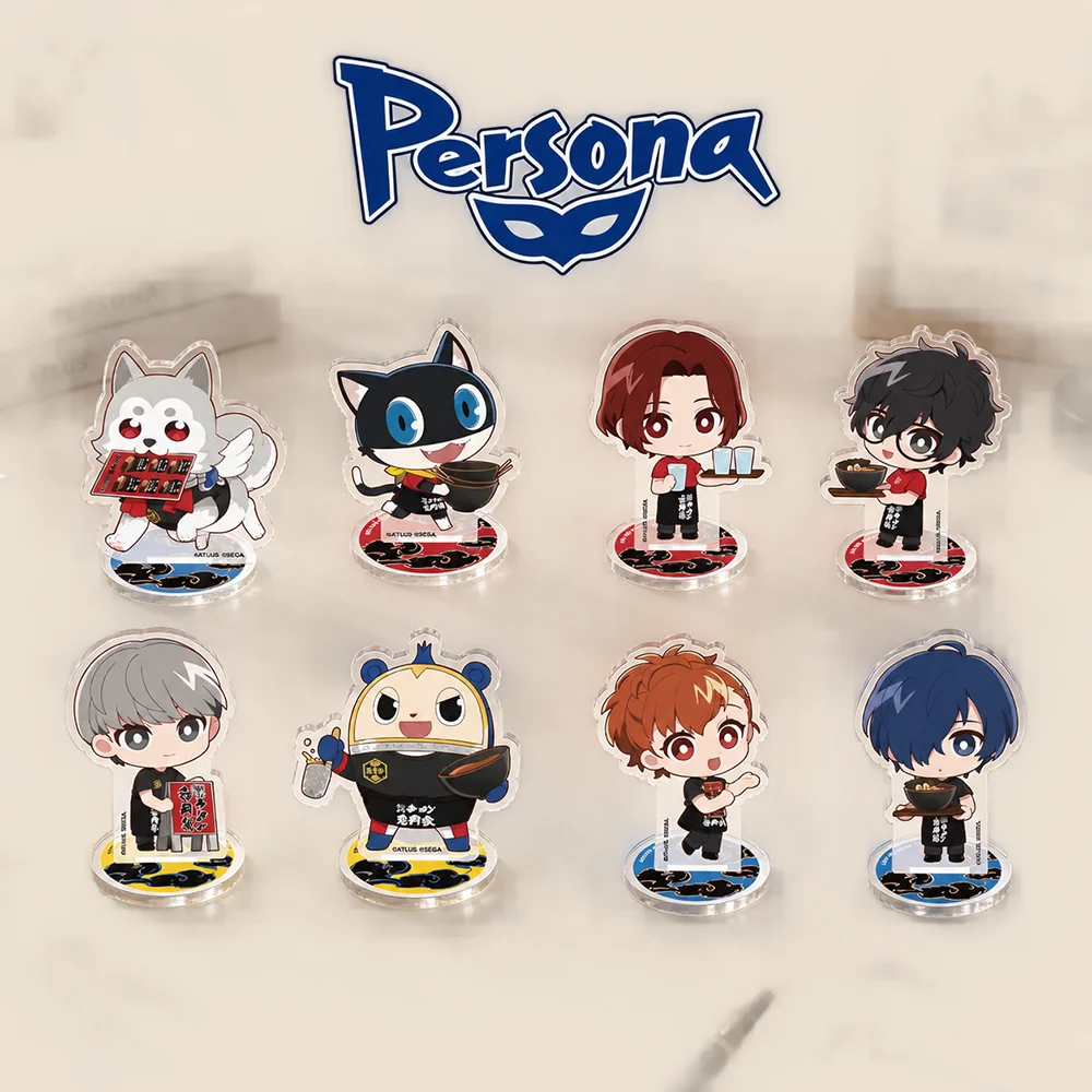 Persona 10cm Chibi Acrylic Stand Figures Keychain P3 P4 P5 Game Desktop Tabletop Ornament Fans Collectible Gift