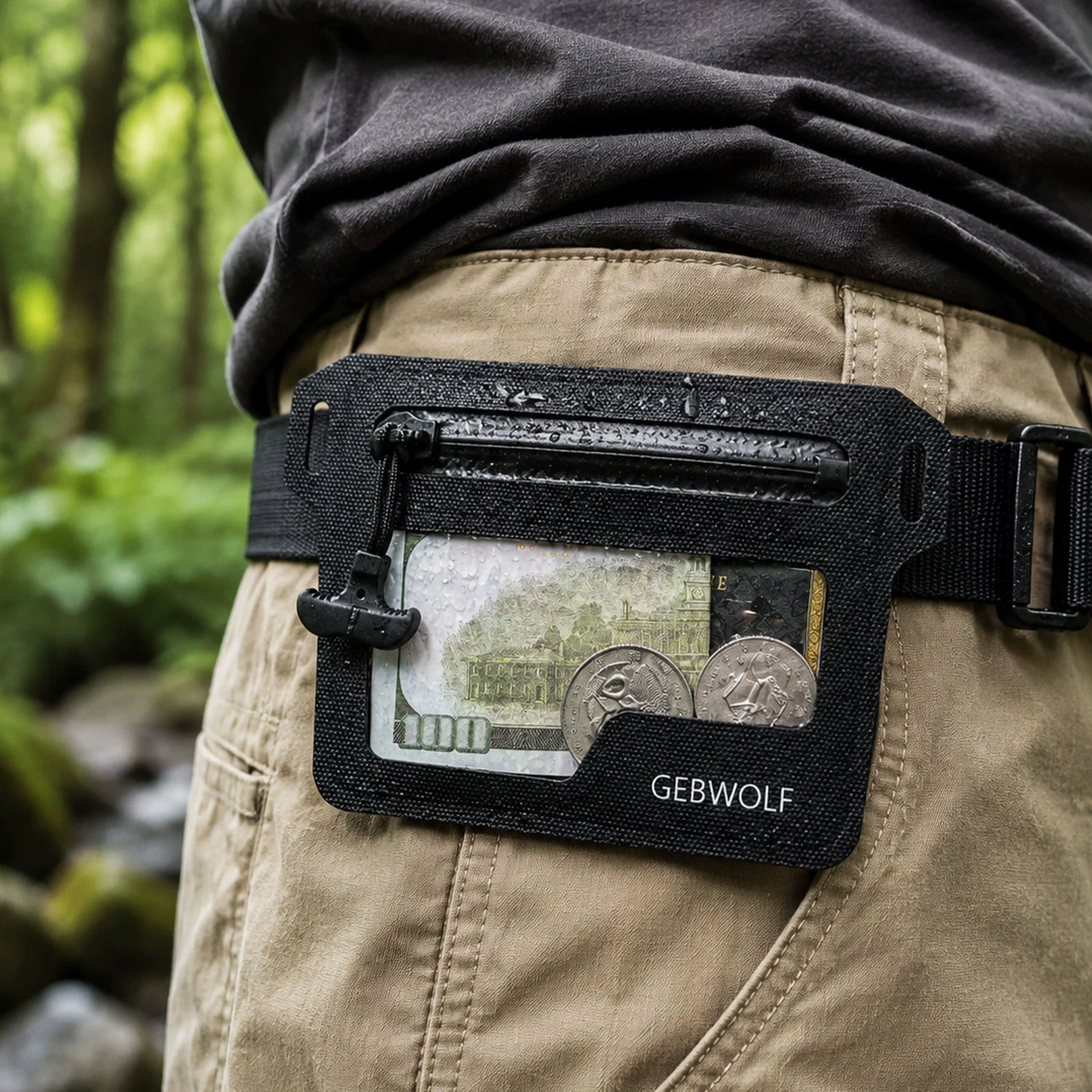 Multifunction Waterproof Mini Wallet Key Coin Card Holder Outdoor Diving Drifting Lightweight Tactical EDC Pouch Small Waist Bag